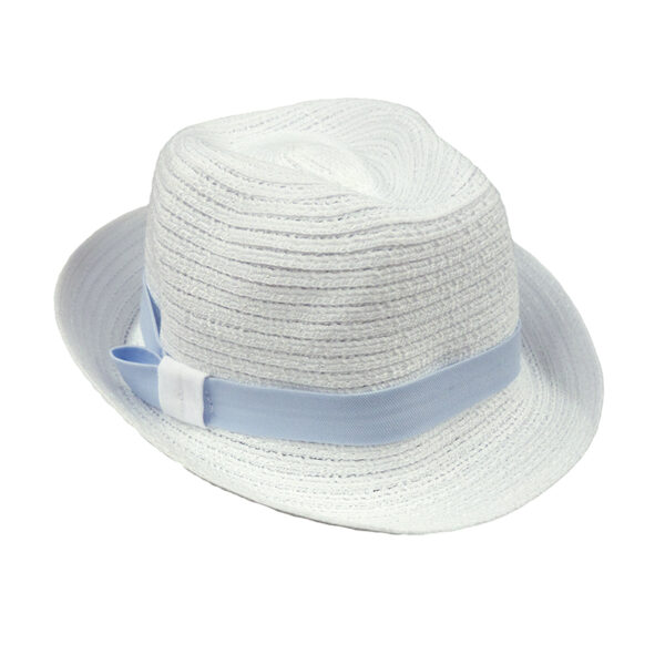 Καπέλο 1172 Λευκό-Σιέλ Angel Wings