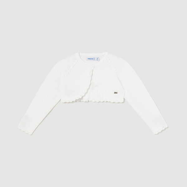 Ζακέτα-Μπολερό 24-00306-052 Λευκό Mayoral