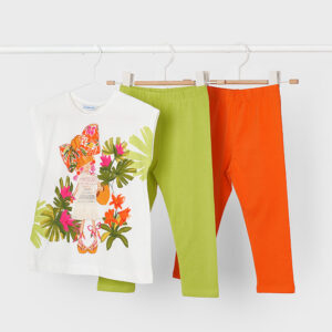 Σετ 24-03709-017 Πορτοκαλί Mayoral (Με 2 παντελόνια)