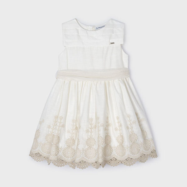 Φόρεμα 24-03917-063 Εκρού Mayoral