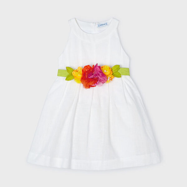 Φόρεμα 24-03959-014 Λευκό Mayoral