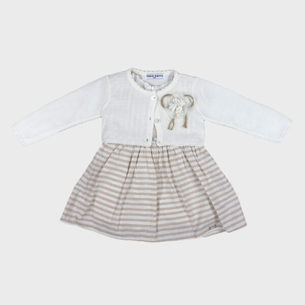 Φόρεμα 242504 Μπέζ Εβίτα (Σετ 2 τεμαχίων)