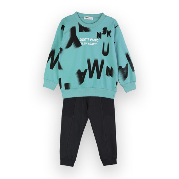 Φόρμα Λεπτή 44124 Πετρόλ Nek Kidswear