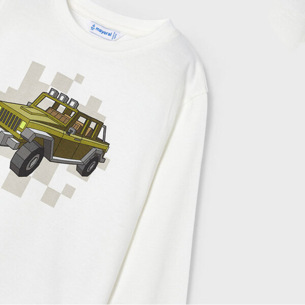 Μπλούζα 14-04052-077 Εκρού-Πράσινο Mayoral_2