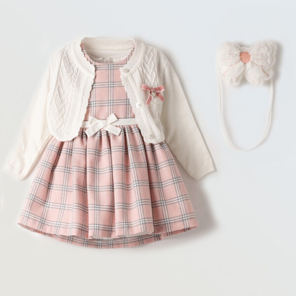 Φόρεμα 243526 Ρόζ Εβίτα (Σετ 2 τεμαχίων)_2