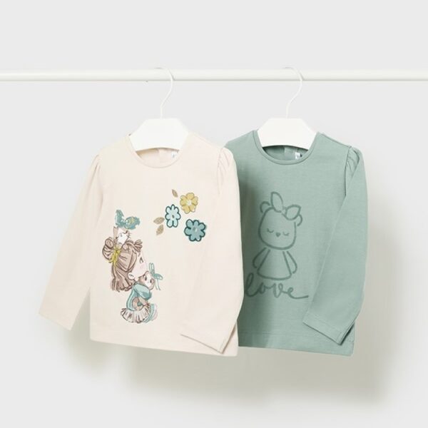 Μπλούζα 14-02052-089 Μπέζ-Βεραμάν Mayoral (Σετ 2 τεμαχίων)