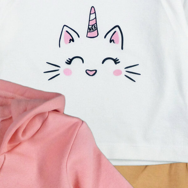 Φόρμα 172324 Ρόζ Nek Kidswear (Σετ 3 τεμαχίων)_2