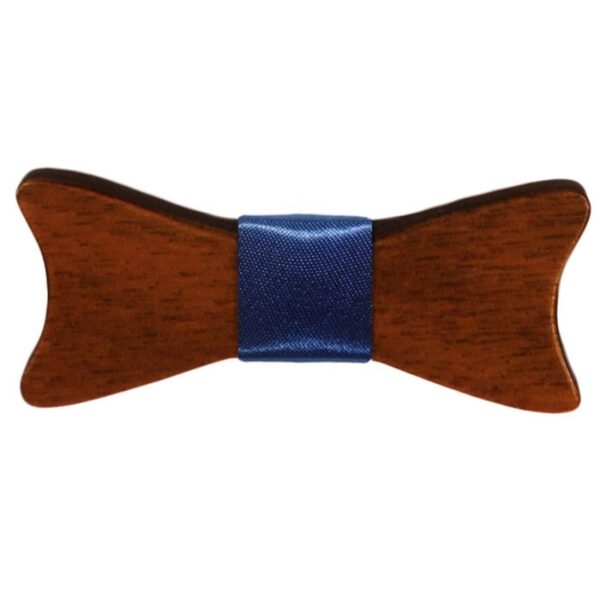 Παπιγιόν Ξύλινο 005 Μπλέ Sgc