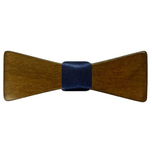 Παπιγιόν Ξύλινο 007 Μπλέ Sgc