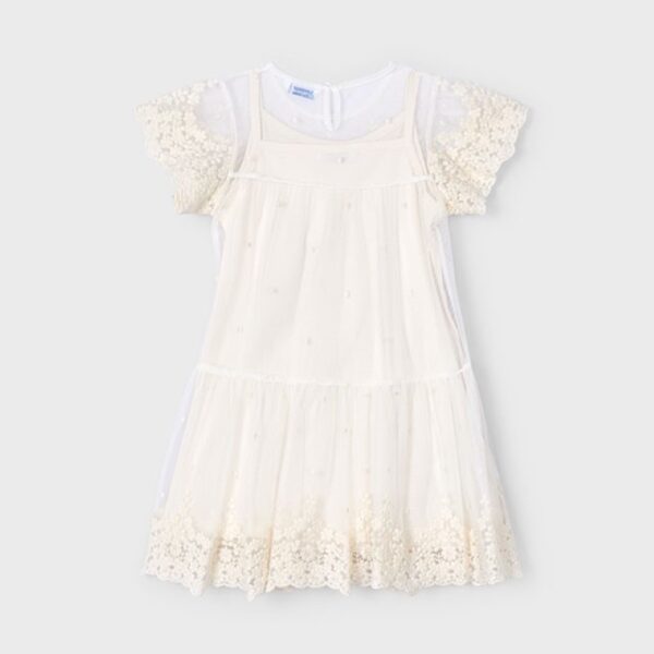 Φόρεμα 25-03909-037 Εκρού Mayoral_2