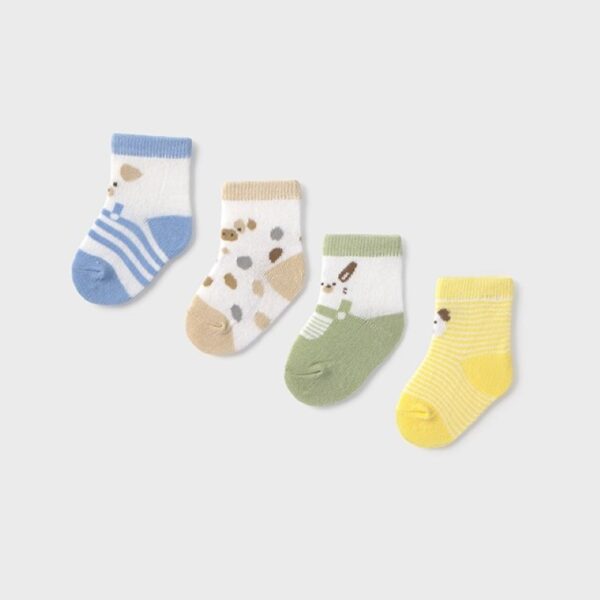 Κάλτσα 25-09862-010 Κίτρινο Mayoral (Σετ 4 τεμαχίων)