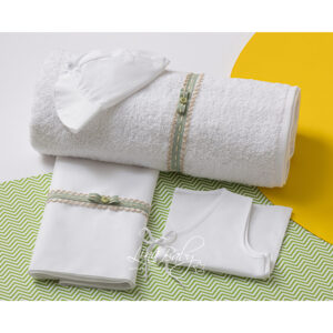 Σετ Λαδόπανα 1550 Λευκό Lina Baby