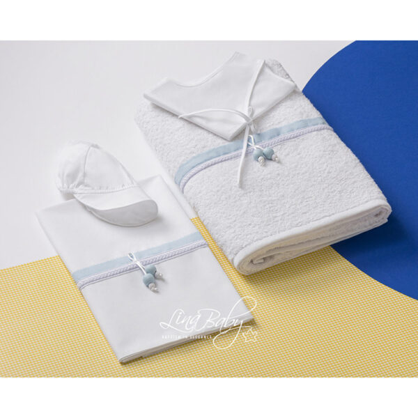 Σετ Λαδόπανα 1556 Λευκό Lina Baby