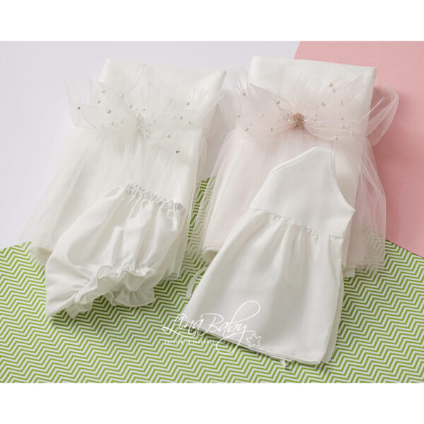 Σετ Λαδόπανα 1563 Εκρού Lina Baby