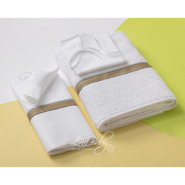 Σετ Λαδόπανα 1576 Λευκό Lina Baby