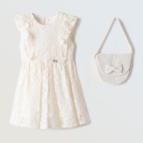 Φόρεμα 254205 Εκρού Εβίτα