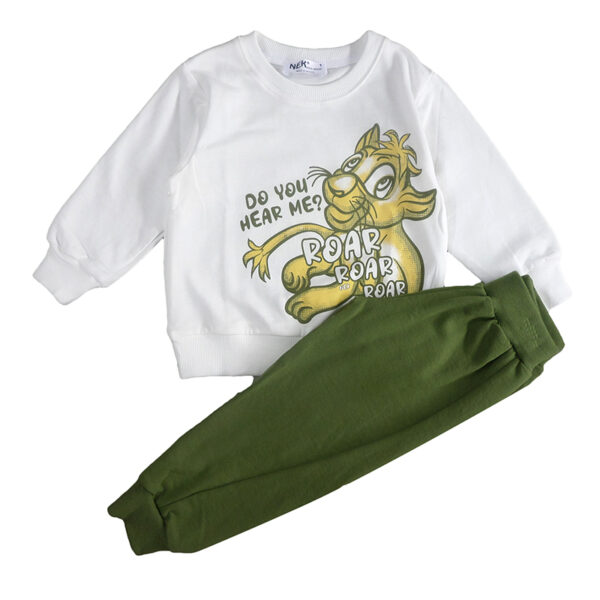 Φόρμα Λεπτή 44225 Εκρού Nek Kidswear