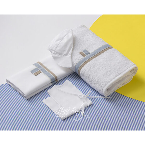 Σετ Λαδόπανα 1554 Λευκό Lina Baby