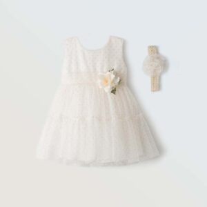 Φόρεμα 254506 Εκρού Εβίτα