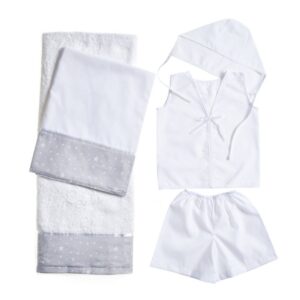 Σετ Λαδόπανα 210 Λευκό-Γκρί Nuova Vita