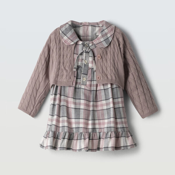 Φόρεμα 255531 Ρόζ Εβίτα (Σετ 2 τεμαχίων)