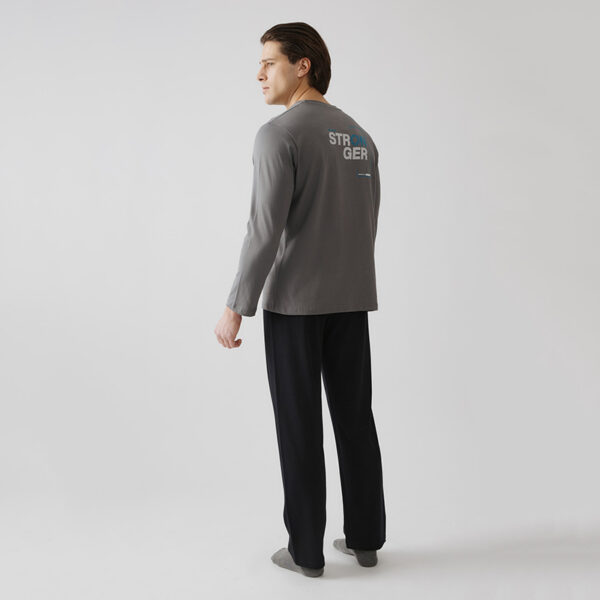 Πυτζάμα 90-71275-329 Γκρί Σκούρο Minerva_2