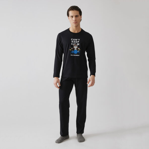 Πυτζάμα 90-71276-045 Μαύρο Minerva