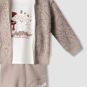 Φόρμα 152425 Εκρού Nek Kidswear (Σετ 3 τεμαχίων)_2