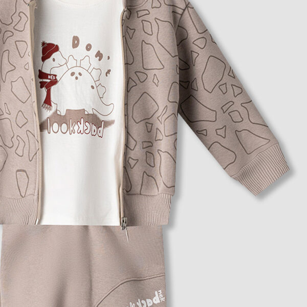 Φόρμα 152425 Εκρού Nek Kidswear (Σετ 3 τεμαχίων)_2