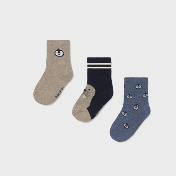 Κάλτσα 15-10008-051 Μπλέ Σκούρο Mayoral (Σετ 3 τεμαχίων)