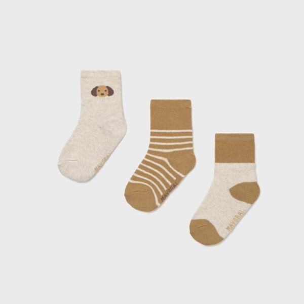 Κάλτσα 15-10009-057 Καφέ Mayoral (Σετ 3 τεμαχίων)