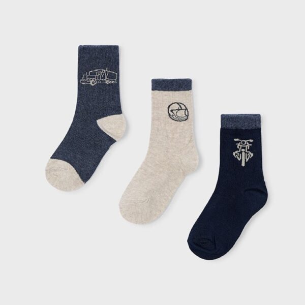 Κάλτσα 15-10050-082 Μπλέ Σκούρο Mayoral (Σετ 3 τεμαχίων)