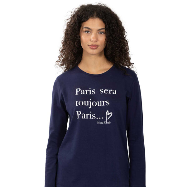 Πυτζάμα 15-640 Μπλέ Nina Club_2