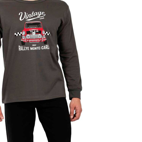 Πυτζάμα 15-730 Γκρί Σκούρο Nina Club_2