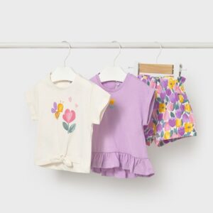 Σετ 26-01206-046 Λιλά Mayoral (Με 2 μπλούζες)