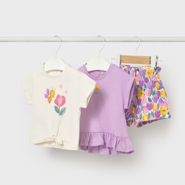 Σετ 26-01206-046 Λιλά Mayoral (Με 2 μπλούζες)