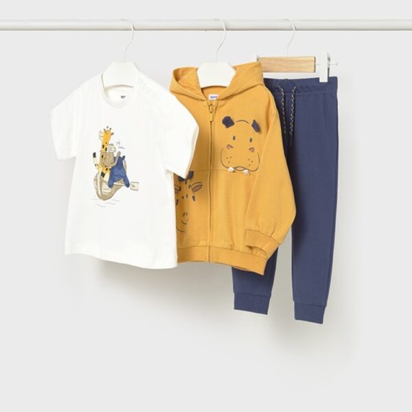 Φόρμα 26-01833-069 Ροδακινί Mayoral (Σετ 3 τεμαχίων)