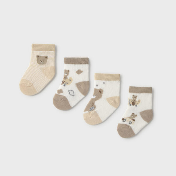 Κάλτσα 26-09049-036 Μπέζ Mayoral (Σετ 4 τεμαχίων)