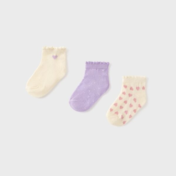 Κάλτσα 26-10141-044 Λιλά Mayoral (Σετ 3 τεμαχίων)