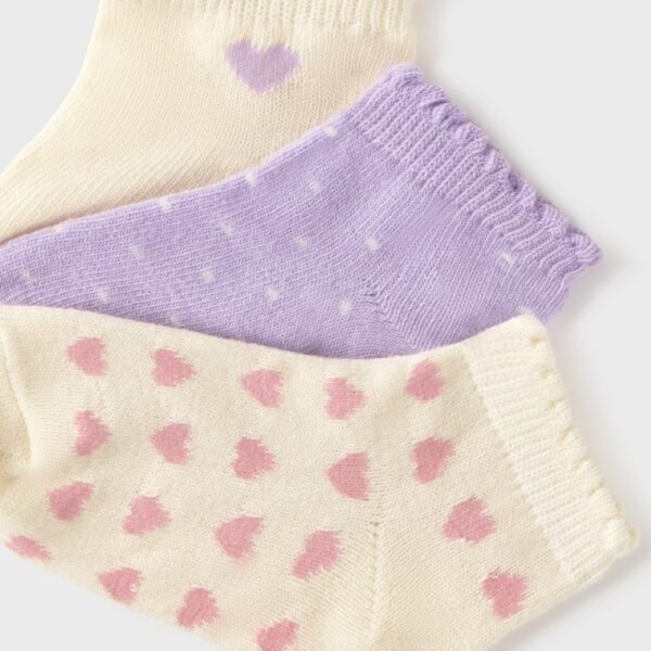 Κάλτσα 26-10141-044 Λιλά Mayoral (Σετ 3 τεμαχίων)_2