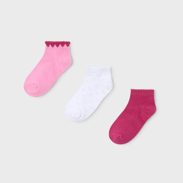 Κάλτσα 26-10187-081 Ροδοπέταλο Mayoral (Σετ 3 τεμαχίων)