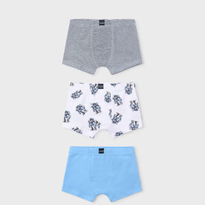 Μπόξερ 26-10171-013 Γαλάζιο (Σετ 3 τεμαχίων)