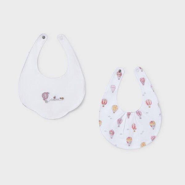 Σαλιάρα 26-09077-045 Λευκό Mayoral (Σετ 2 τεμαχίων)