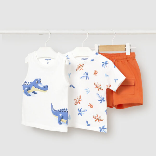 Σετ 26-01673-058 Πορτοκαλί Mayoral (Με 2 μπλούζες)