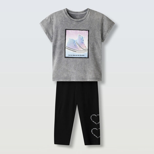 Σετ 266002 Γκρί-Μαύρο Εβίτα