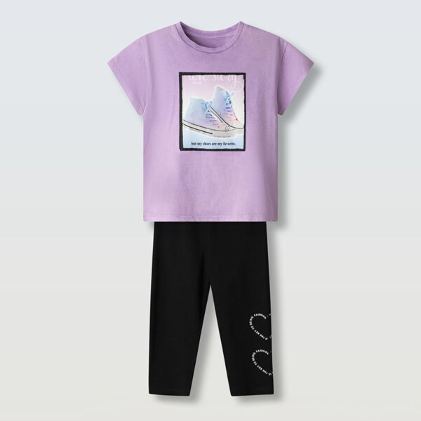 Σετ 266002 Μώβ-Μαύρο Εβίτα