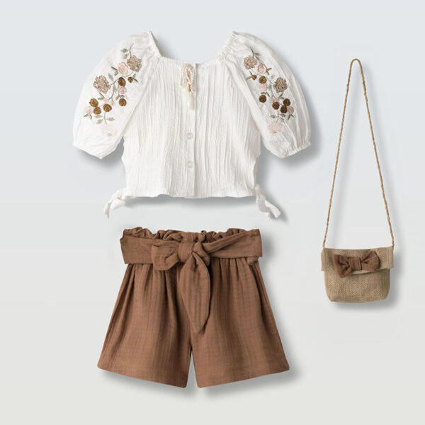 Σετ 266222 Εκρού-Καφέ Εβίτα