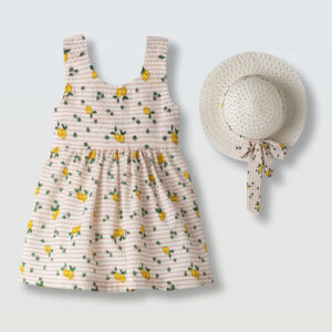 Φόρεμα 266509 Ρόζ-Λεμόνια Εβίτα