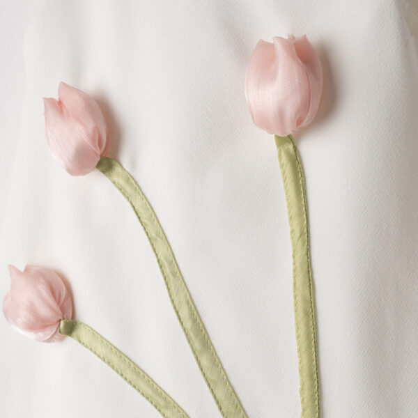 Φόρεμα 266522 Λευκό-Τουλίπες Εβίτα_2