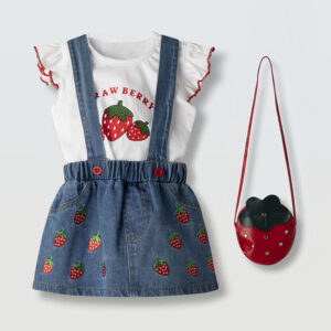 Φόρεμα 266525 Τζίν-Φράουλες Εβίτα